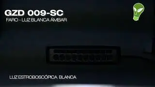 Faro 1pz 55w 12v BANCO+AMBAR+ESTROBO GE-FARO-GZD-009-SC