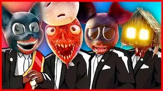Cartoon Cat, Cartoon Mouse, Bridge Worm & House Head - Coffin Dance Song (Cover)
