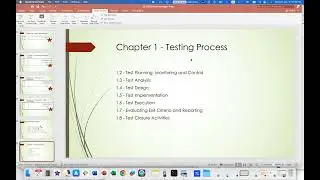 ISTQB Test Manager Certification - Chapter 1.2.1 Test Planning