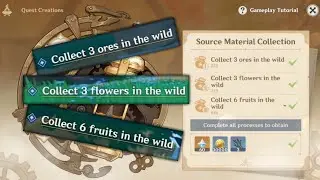 How to FAST Collect 3 ores, 3 flowers, 6 fruits in the wild