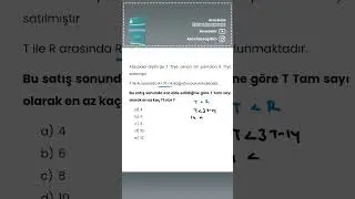 Basit Eşitsizlikler Soru Çözümü Tyt-Dgs-Kpss-Ales #matematik#tyt#dgs#ales#kpss#yks#shorts