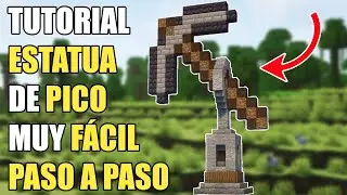 Cómo hacer una ESTATUA de un PICO en Minecraft