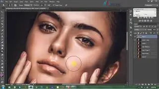 EASY// Retouching Skin with Dodging and Burning Tutorial//Photoshop CC// hrs Editz