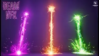 Advanced Fire Beam in Unreal  Engine 5 Niagara