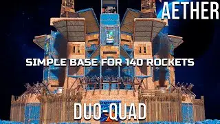 AETHER - NEW META BASE for 140 ROCKETS with 7 BUNKERS , 5 WALLS & EASY TO BUILD [rust base design]