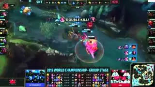 World Championship 2015 SKT1 vs H2k #Highlight