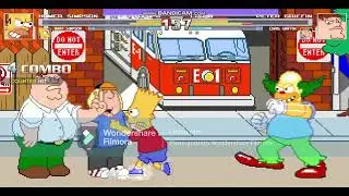 mugen homer and bart vs peter and chris