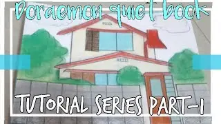 Doraemon Quiet Book Tutorial||Part-1|| Base&Cover Making|| Quiet Book Tutorial series|| Doraemon