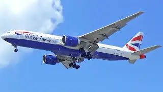 BEAUTIFUL SUMMER DAY | British Airways Boeing 777-200 Landing at Newark Airport (HD Plane Spotting)