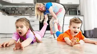 24 Hours Nanny Pranks us! Lera Boo!