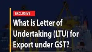 LETTER OF UNDERTAKING FOR EXPORT UNDER GST/ Export Refund- In Hindi
