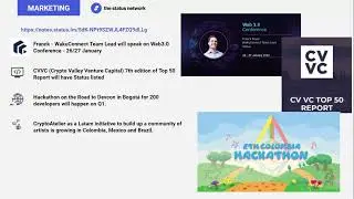 Status Town Hall #82 -  17 January 2022
