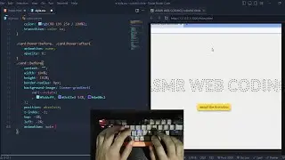 ASMR Programming - Text Stroke Effect in CSS and  JavaScript- No Talking | asmr web coding