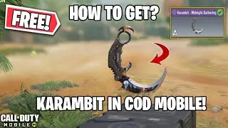 How to Get FREE Karambit in COD Mobile 2024 | Karambit Midnight Gathering CODM
