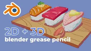 Blender Grease Pencil Timelapse w/ Commentary