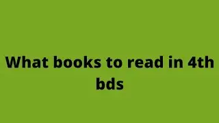 4th bds books to be  refered