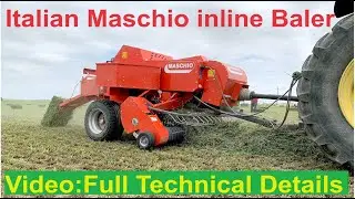 New Launched Italian Maschio Inline Baler (Rectangular) Pitagora features & full Technical details.