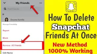 How To Remove all Friends on Snapchat (2023) | How To Remove Friends on Snapchat at Once