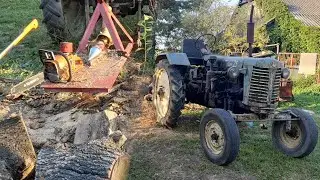 Demon & zabytkowy Zetor ze świdrem VS suchy dąb & jesion