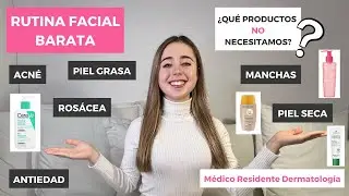 CHEAP SKINCARE FACIAL ROUTINE | ACNE, ROSACEA, OILY SKIN, DRY SKIN... PRODUCTS WE DON'T NEED