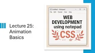 CSS lecture - animations basics