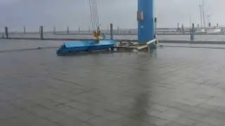 Sturm  Hafen Juist