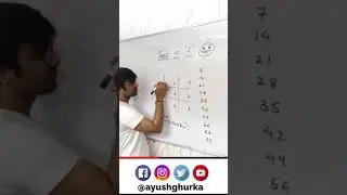 Trick to Find Table of 7 #shorts #youtubeshorts #tricks