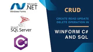 Database CRUD operation with Windows Form and C sharp 