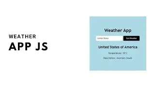 How to make a Weather App with HTML, CSS and JavaScript