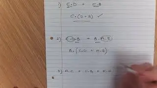 Lesson 7 - Factorising Example - Boolean Algebra