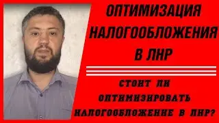 Оптимизация налогообложения в ЛНР