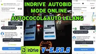 INDRIVE AUTOBID,MODE ONLINE AUTO COCOL dan AUTO LELANG,autotime 1 menit
