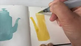 Using White Gel Pen With Watercolor Easy Tutorial Time-lapse
