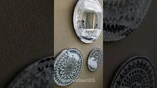 Mirror mosaic set of 3 by shwetaart03 #trending #mirrormandala #art