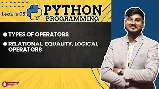 Operator in Python, Type of Operator in Python, Part 1| Operator and type of operator | Day 5