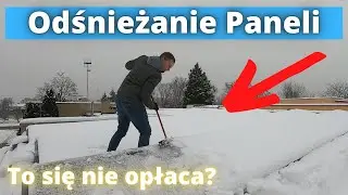 Odśnieżanie ❄️ paneli słonecznych ❄️ Czy to się opłaca zimą? S4E26