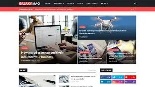 GalaxyMag - Responsive News/Magazine Blogger Template