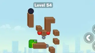 Snake Puzzle Slither to Eat Level 54 Walkthrough Solution