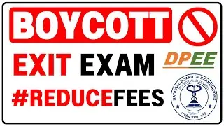 Boycott PCI D Pharm Exit Exam | Reduce DPEE Fees | Students Protest against this ❌