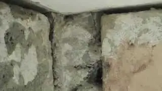 Штробление стыков плит.  Для дальнейшей герметизации.