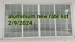 aluminium window new rate list