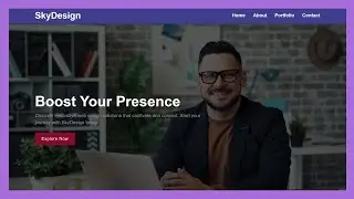 Website Landing Page Design Using HTML and CSS | Learn Web Design