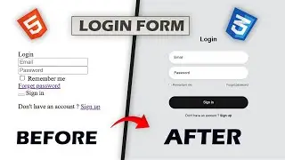 Create a Login Form Using HTML & CSS 🔒| Step-by-Step Beginner to Advance Tutorial 😱|BEFORE AND AFTER
