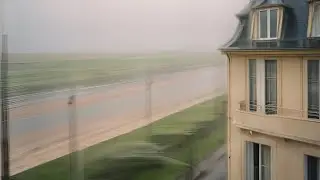 Rainy Spring Days in Normandy: Misty Pier Walk and Seaside Rain and Thunder | 6 Hours Escape