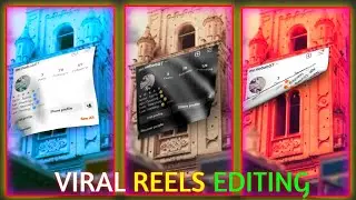 Instagram Viral Unroll the Curtain Video Editing | Instagram Profile Poster Reels Video Editing