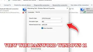 How to check wifi password on Windows 11