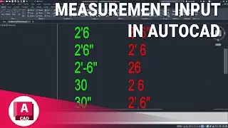 Learn AutoCAD - Measurement Input
