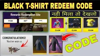 How to get free black tshirt redeem code | 20 July redeem code | Ff rewards in free fire redeem code