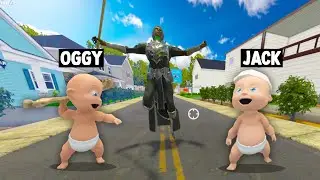 👶OGGY FIGHTING Crazy Ghost Father House! - (Who's Your Daddy? ft.Oggy)