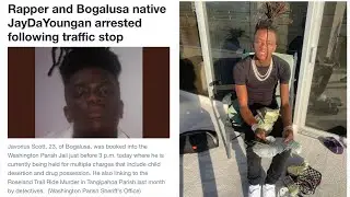 Jaydayoungan Arrested for Multiple  charges During a traffic stop in Louisiana